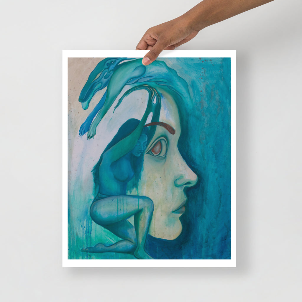 'Mind, Body, Shadow' Rolled Poster