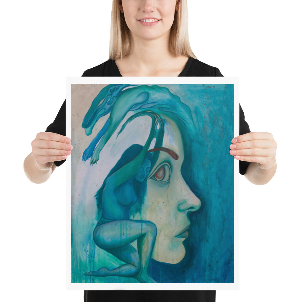 'Mind, Body, Shadow' Rolled Poster